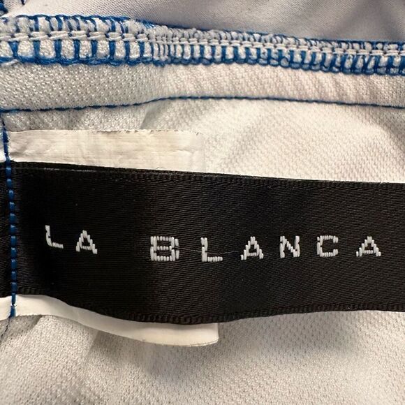 La Blanca Floral Sweetheart Neck Lined One Piece Swimsuit Multi-Color Size 10 - Picture 4 of 5